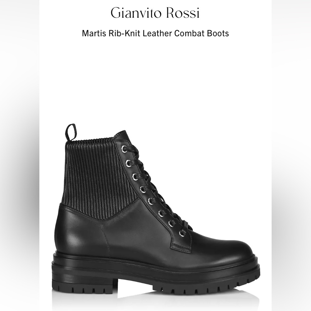 Gianvito Rossi Martis NWOT Combat Boots size 39.5